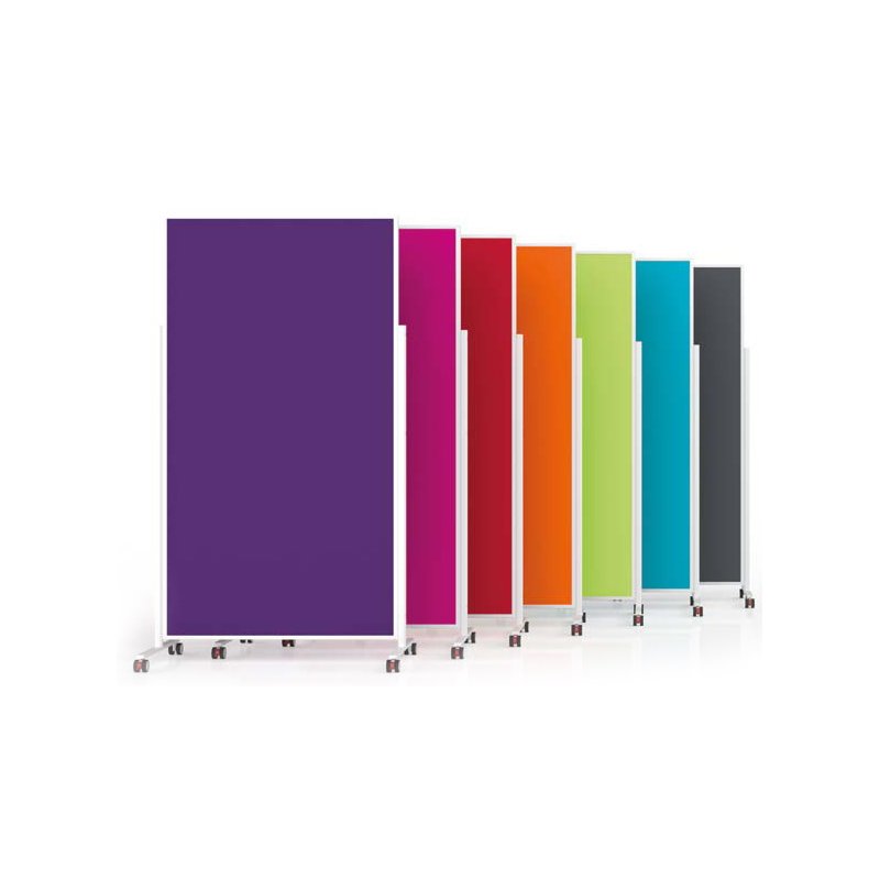 magnetoplan Table de modération Design VarioPin, recto-verso, 100×180 cm, blanc